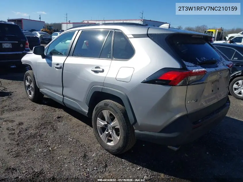 2T3W1RFV7NC210159 2022 Toyota Rav4 Xle