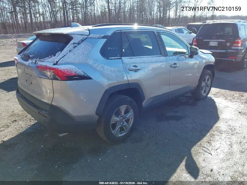 2T3W1RFV7NC210159 2022 Toyota Rav4 Xle