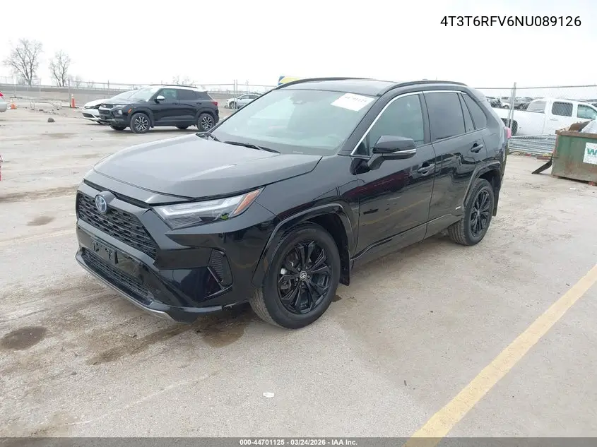 4T3T6RFV6NU089126 2022 Toyota Rav4 Hybrid Se