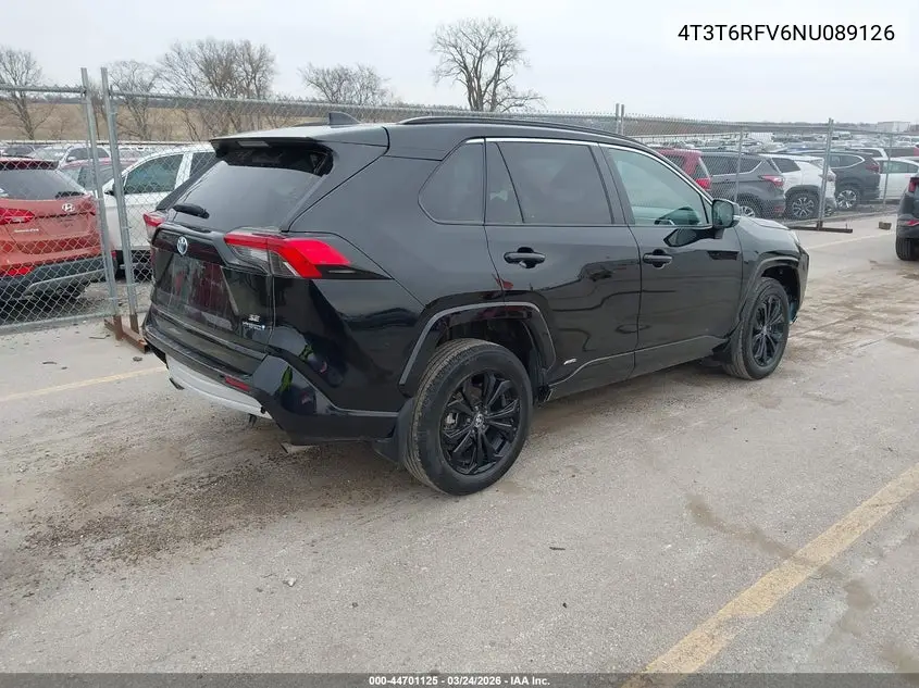 4T3T6RFV6NU089126 2022 Toyota Rav4 Hybrid Se