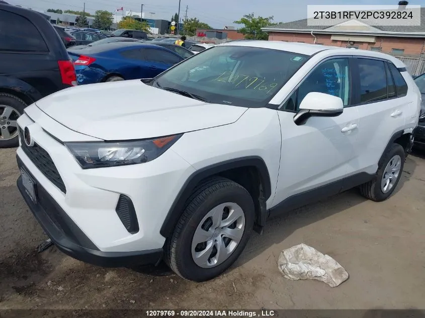 2023 Toyota Rav4 Le VIN: 2T3B1RFV2PC392824 Lot: 12079769