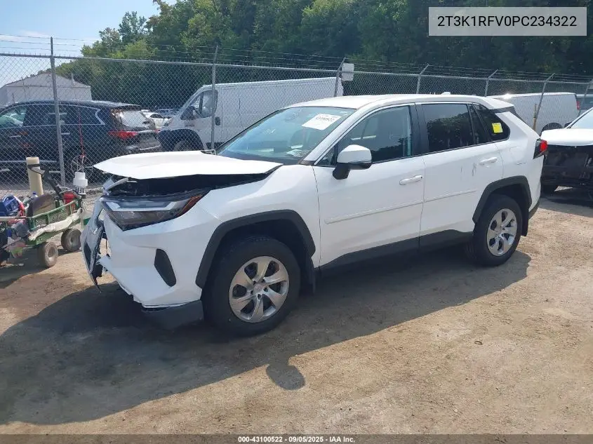 2T3K1RFV0PC234322 2023 Toyota Rav4 Le