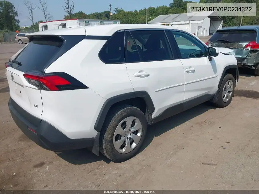 2T3K1RFV0PC234322 2023 Toyota Rav4 Le