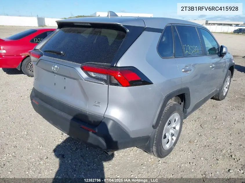 2T3B1RFV6RC415928 2024 Toyota Rav4 Le
