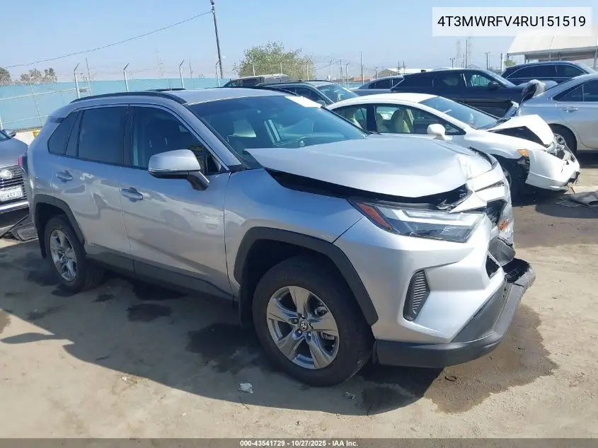 4T3MWRFV4RU151519 2024 Toyota Rav4 Hybrid Le