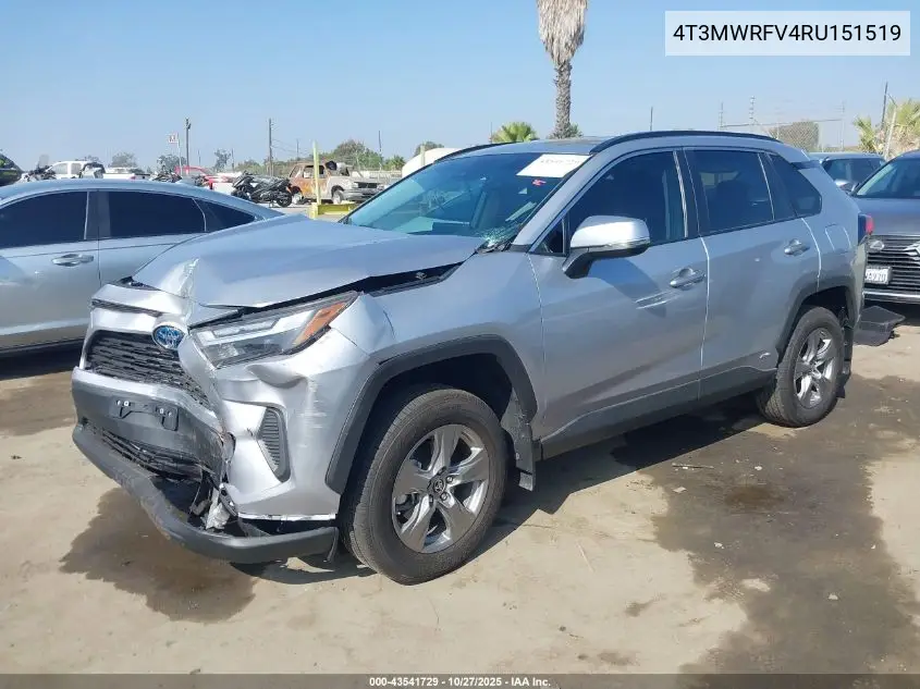4T3MWRFV4RU151519 2024 Toyota Rav4 Hybrid Le