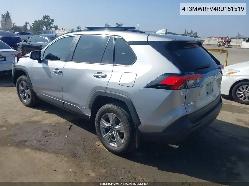 4T3MWRFV4RU151519 2024 Toyota Rav4 Hybrid Le