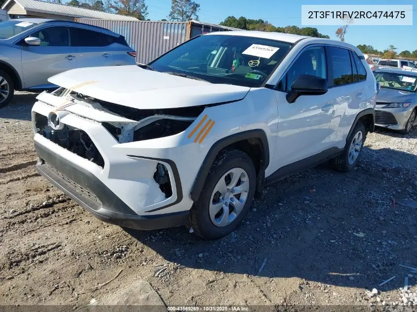 2T3F1RFV2RC474475 2024 Toyota Rav4 Le