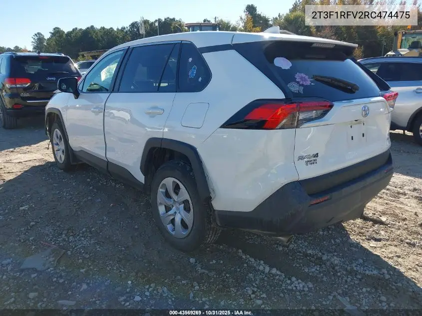 2T3F1RFV2RC474475 2024 Toyota Rav4 Le