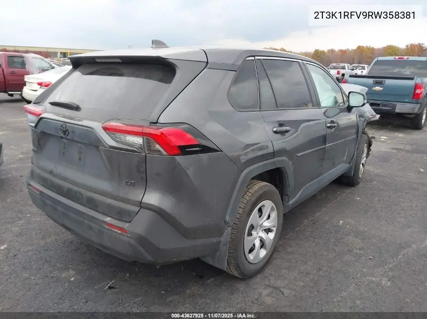 2T3K1RFV9RW358381 2024 Toyota Rav4 Le