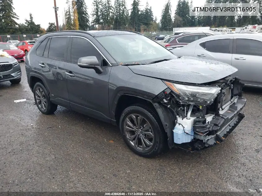 JTMD6RFV3RD116905 2024 Toyota Rav4 Hybrid Limited