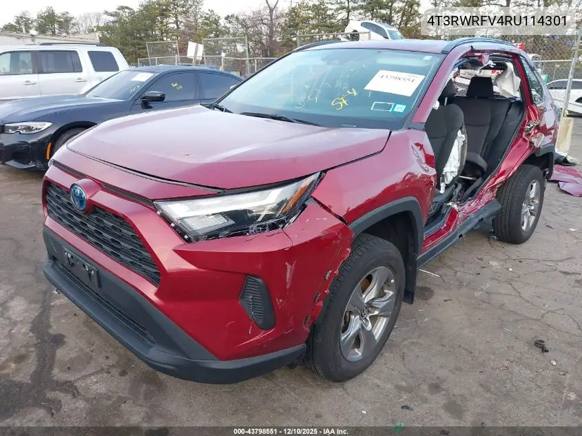4T3RWRFV4RU114301 2024 Toyota Rav4 Hybrid Xle