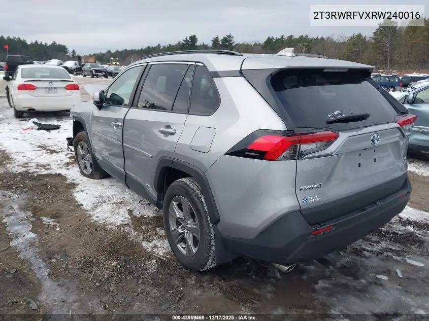 2T3RWRFVXRW240016 2024 Toyota Rav4 Hybrid Xle
