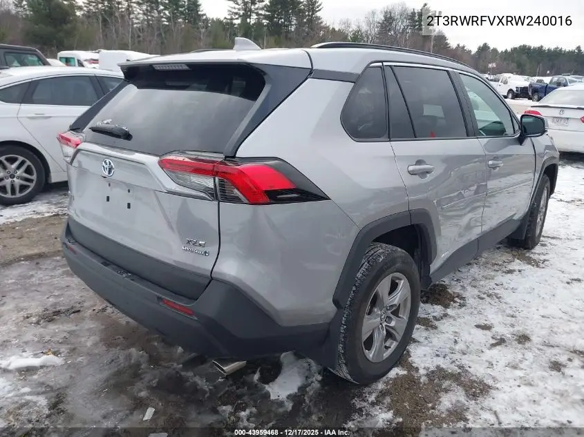 2T3RWRFVXRW240016 2024 Toyota Rav4 Hybrid Xle