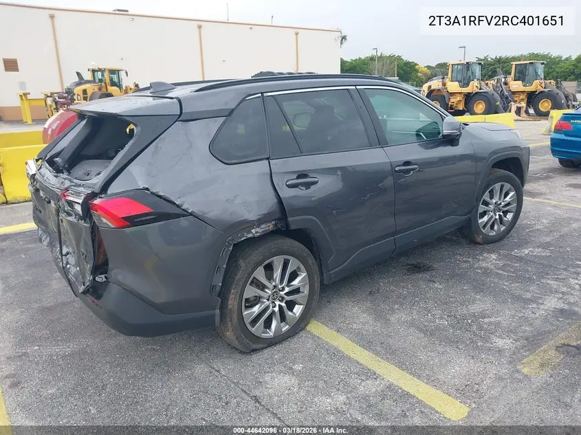2T3A1RFV2RC401651 2024 Toyota Rav4 Xle Premium