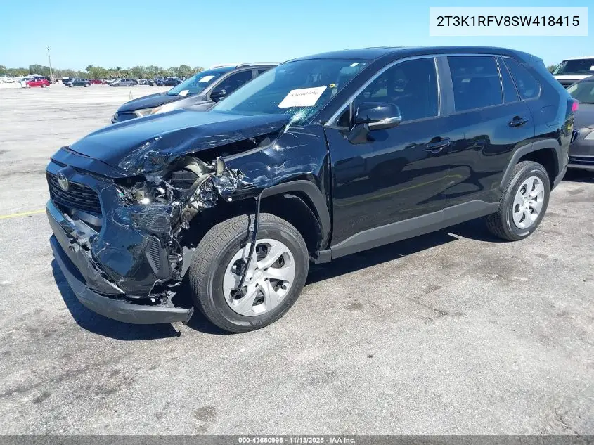 2T3K1RFV8SW418415 2025 Toyota Rav4 Le