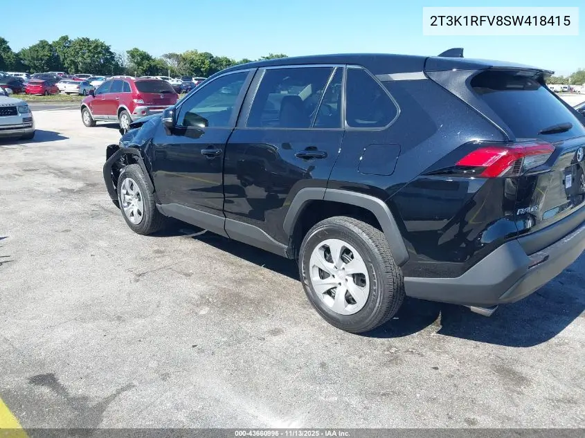 2T3K1RFV8SW418415 2025 Toyota Rav4 Le
