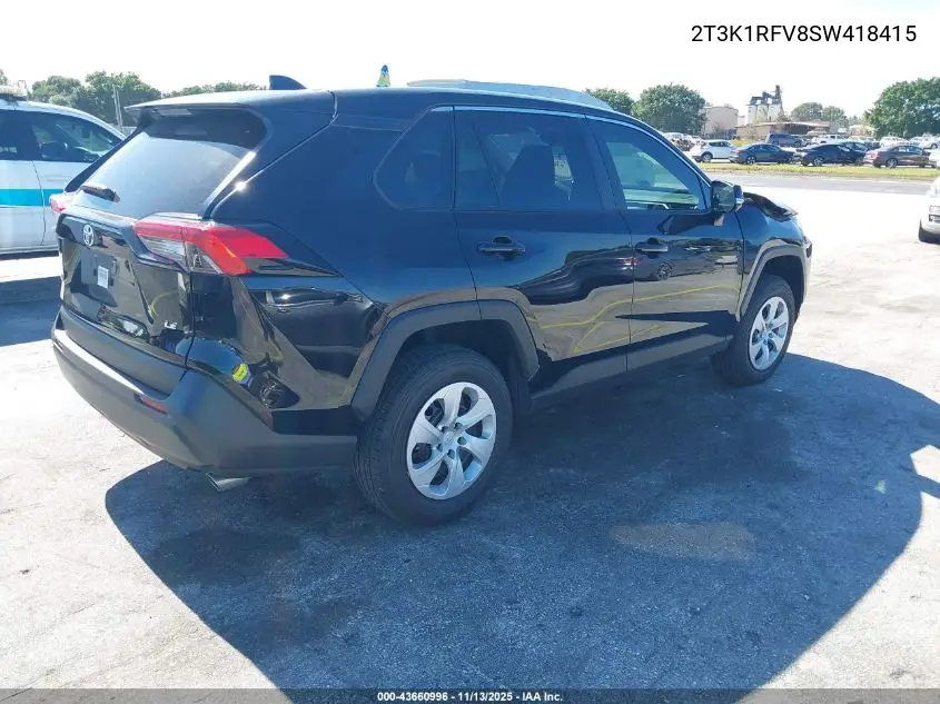 2T3K1RFV8SW418415 2025 Toyota Rav4 Le