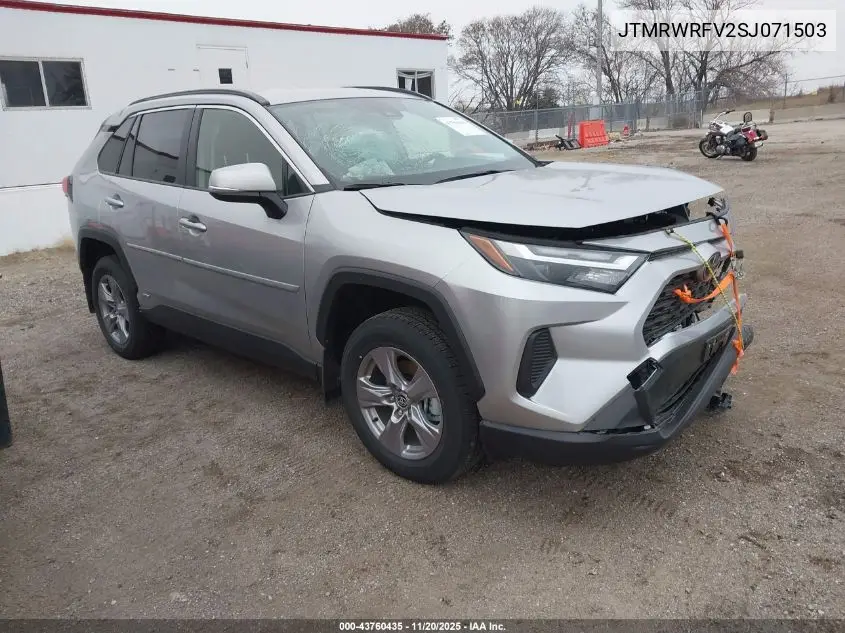 JTMRWRFV2SJ071503 2025 Toyota Rav4 Hybrid Xle