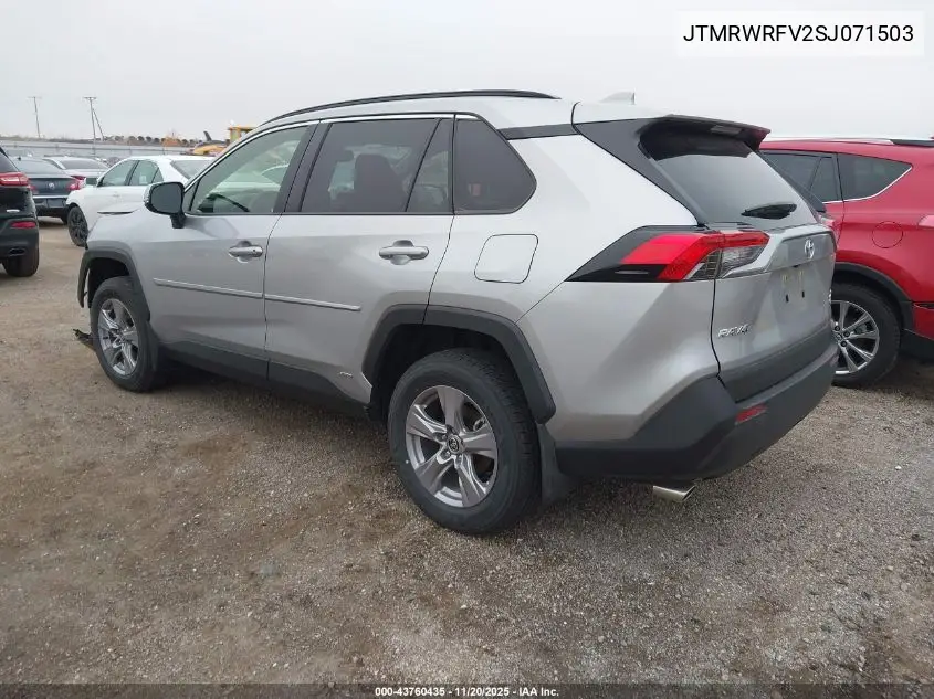 JTMRWRFV2SJ071503 2025 Toyota Rav4 Hybrid Xle