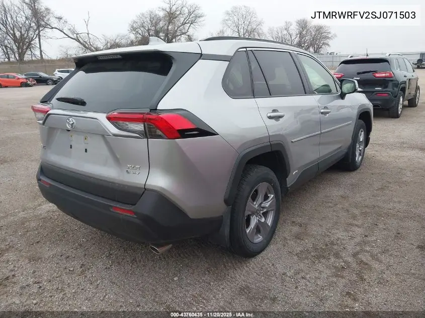 JTMRWRFV2SJ071503 2025 Toyota Rav4 Hybrid Xle