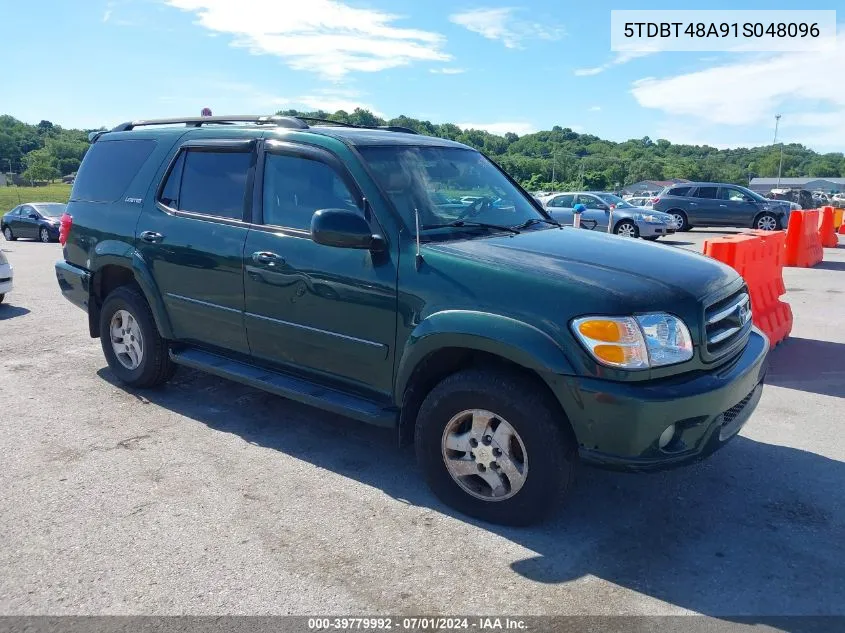 2001 Toyota Sequoia Limited V8 VIN: 5TDBT48A91S048096 Lot: 39779992