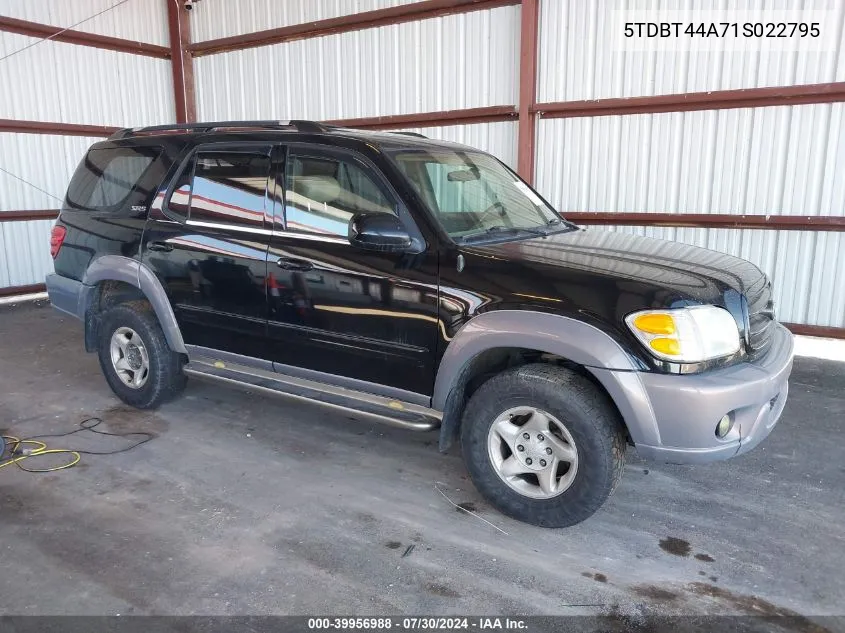 5TDBT44A71S022795 2001 Toyota Sequoia Sr5 V8