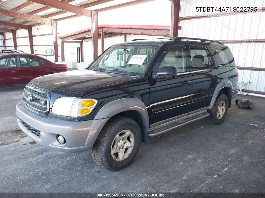 5TDBT44A71S022795 2001 Toyota Sequoia Sr5 V8