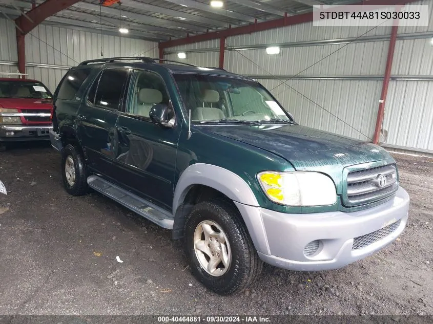 5TDBT44A81S030033 2001 Toyota Sequoia Sr5 V8