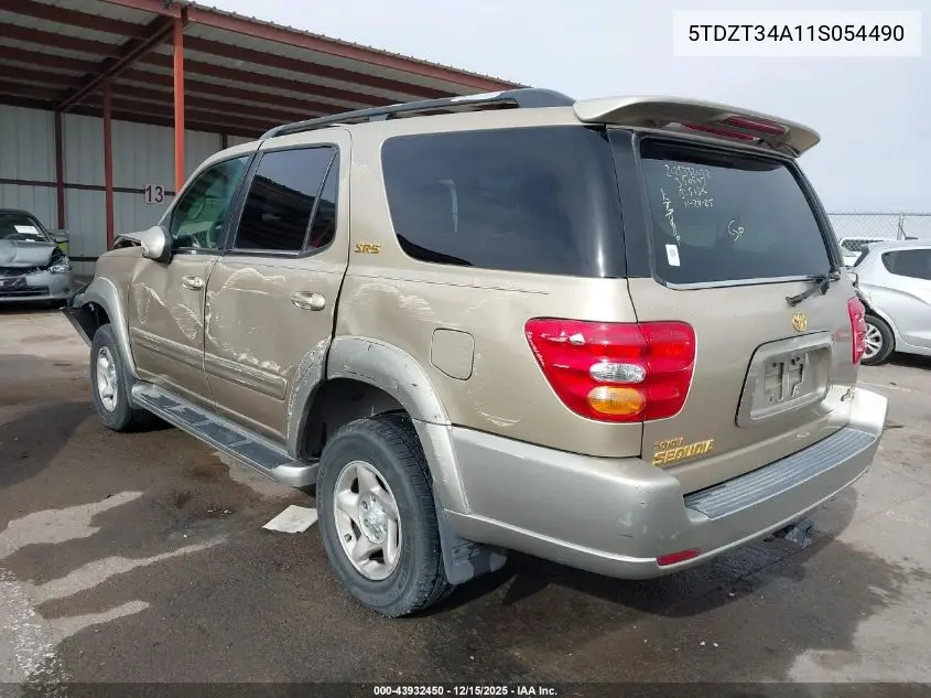 5TDZT34A11S054490 2001 Toyota Sequoia Sr5 V8