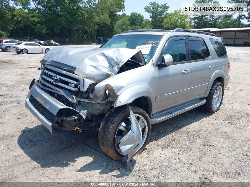 5TDBT48AX2S095705 2002 Toyota Sequoia Limited V8