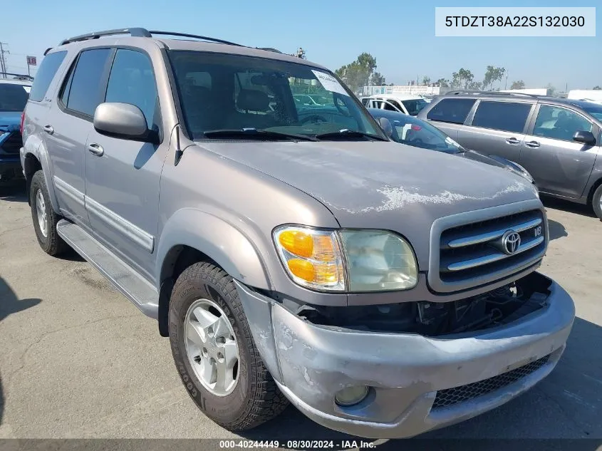 5TDZT38A22S132030 2002 Toyota Sequoia Limited V8