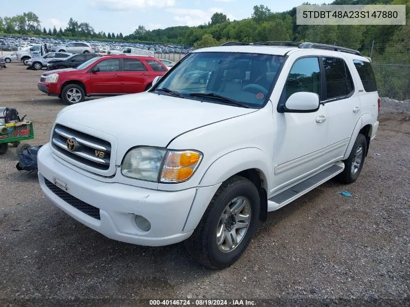 5TDBT48A23S147880 2003 Toyota Sequoia Limited