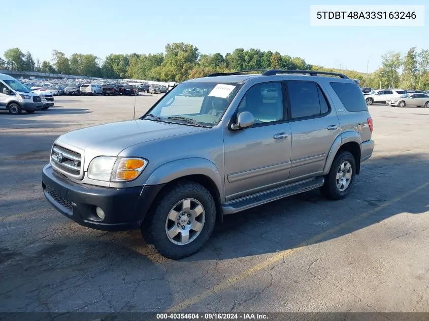 5TDBT48A33S163246 2003 Toyota Sequoia Limited V8