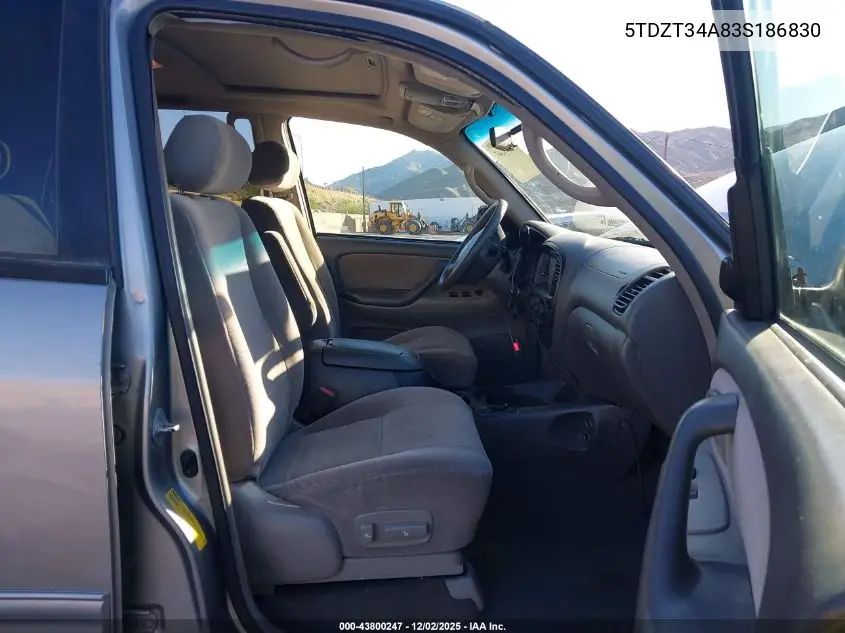 5TDZT34A83S186830 2003 Toyota Sequoia Sr5 V8