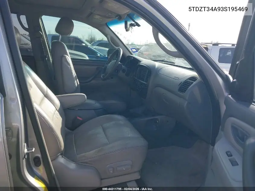 5TDZT34A93S195469 2003 Toyota Sequoia Sr5 V8