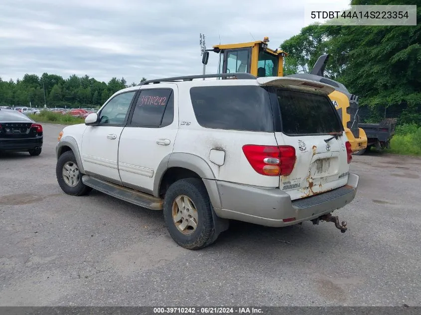 2004 Toyota Sequoia Sr5 V8 VIN: 5TDBT44A14S223354 Lot: 39710242