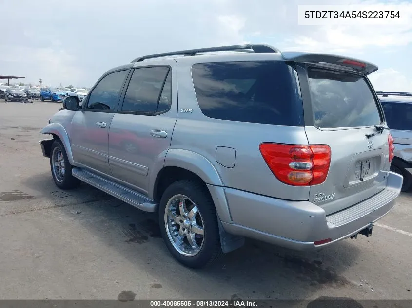 5TDZT34A54S223754 2004 Toyota Sequoia Sr5 V8