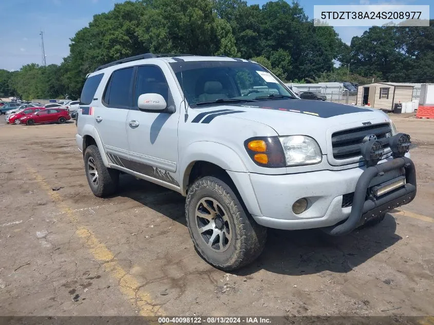 5TDZT38A24S208977 2004 Toyota Sequoia Limited V8