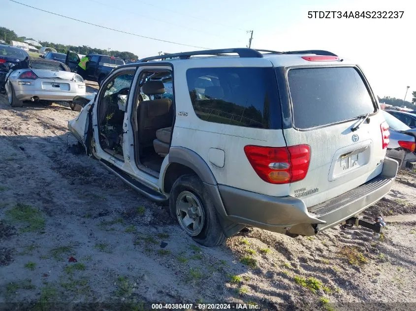 5TDZT34A84S232237 2004 Toyota Sequoia Sr5 V8