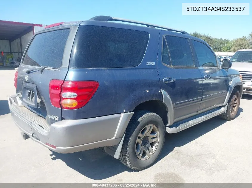 5TDZT34A34S233537 2004 Toyota Sequoia Sr5 V8