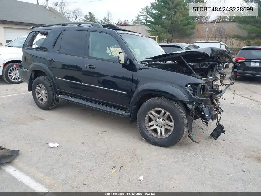 5TDBT48A24S228699 2004 Toyota Sequoia Limited V8