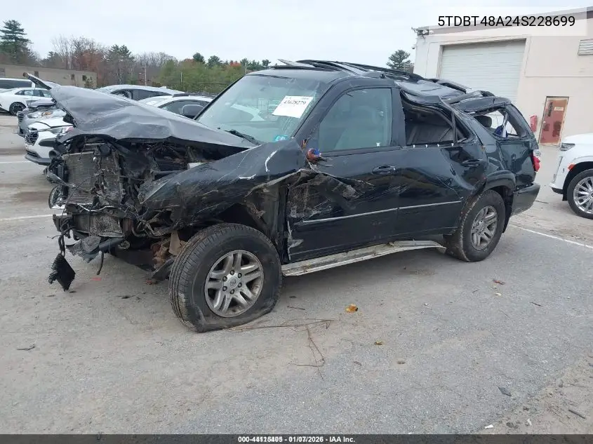 5TDBT48A24S228699 2004 Toyota Sequoia Limited V8