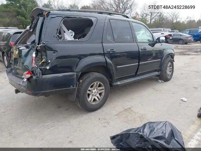 5TDBT48A24S228699 2004 Toyota Sequoia Limited V8