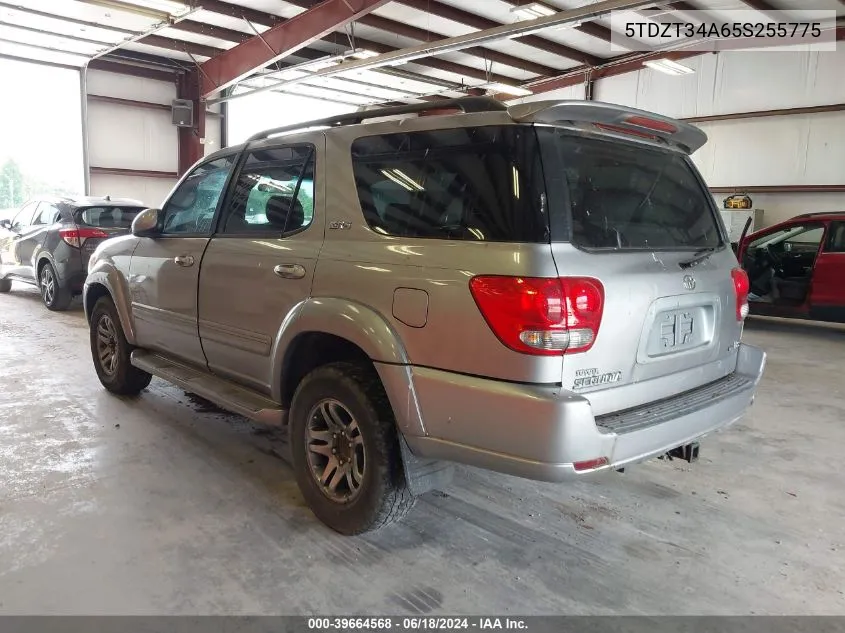 2005 Toyota Sequoia Sr5 V8 VIN: 5TDZT34A65S255775 Lot: 39664568