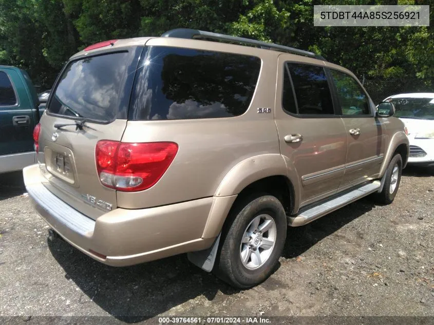 2005 Toyota Sequoia Sr5 V8 VIN: 5TDBT44A85S256921 Lot: 39764561