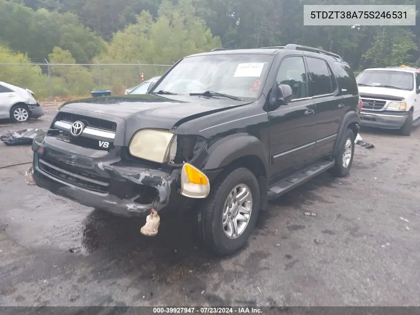 5TDZT38A75S246531 2005 Toyota Sequoia Limited V8