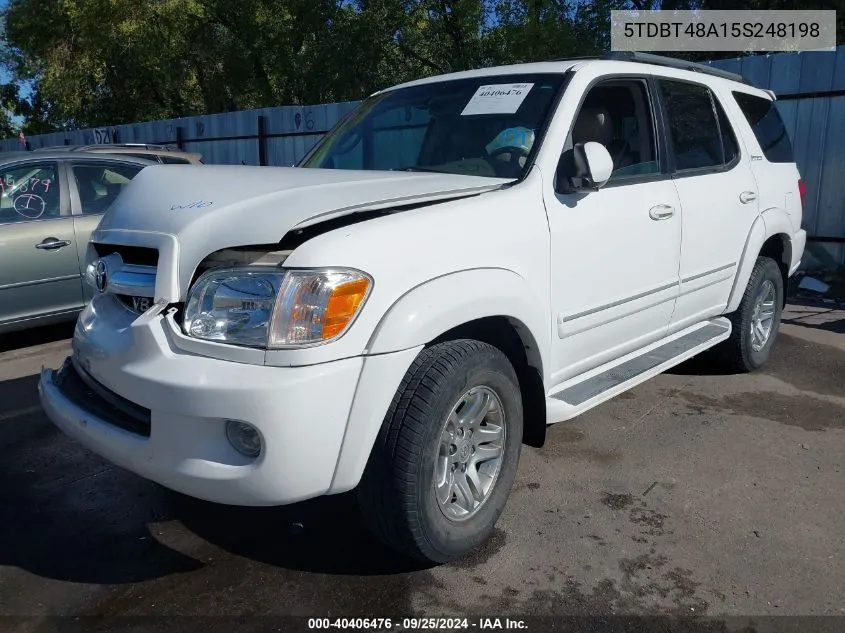 5TDBT48A15S248198 2005 Toyota Sequoia Limited V8