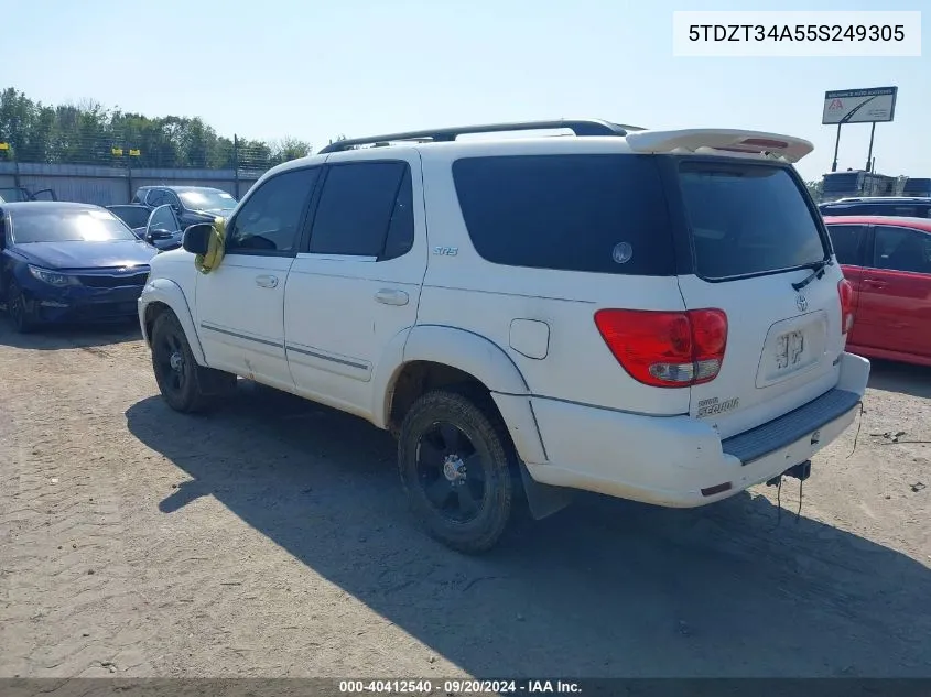 5TDZT34A55S249305 2005 Toyota Sequoia Sr5 V8