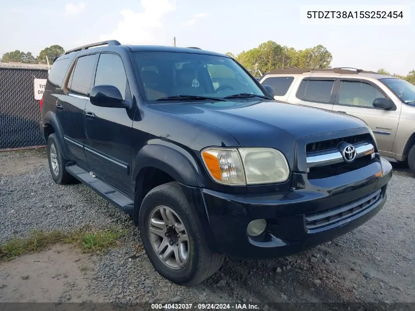 5TDZT38A15S252454 2005 Toyota Sequoia Limited V8